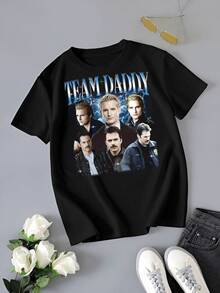 Team Daddy Twilight Shirt, Vintage Movie Saga Tee - 黑色 - 查看 1