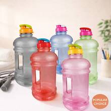 Botella de agua con forma de garrafon de 2.2 Litros, adecuada para entrenamiento y actividades al aire libre - Multicolor - Ver 1