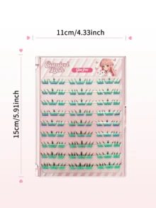 81片卷曲向日葵造型假睫毛，柔软自然，3秒按压即可自粘，轻盈舒适，适合日常佩戴，可搭配假睫毛簇、睫毛束、单片假睫毛等使用。 - 藍色 - 查看 8