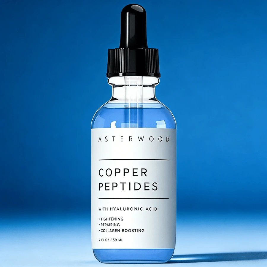 Asterwood Copper Peptides Serum For Face - Tightening, Repairing, Collagen Boosting - With GHK-Cu And Hyaluronic Acid - 1 Fl Oz SDKLKMC - Collagen - View 1