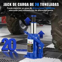 Gato Hidráulico de 20 Toneladas, Gato Vertical de Piso con Manija de Palanca y Cilindro de Elevación, para Gatos de Lengüeta - 20T - Ver 2