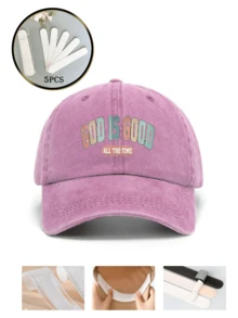Vintage Washed Adjustable Cap, Suitable For Men And Women, All-Season Spring Summer Autumn Winter, Ideal For Valentine's Day, Wedding, Christmas, Father's Day, Outdoor Sports, Travel, Sun Protection, Unisex Gift, Customizable Trucker Hat In Black, Pink, Purple, Yellow And Other Casual Headwear - Black - View 8