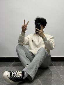 Quần thể thao dài tay Nike Sportswear NSW CLUB PANT OH FT thoáng khí, chất liệu dệt kim, màu xám nhạt dành cho nam. - Xám - Xem 8