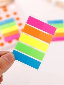 1000 miếng - Nhãn dán tự dính, Giấy ghi chú dính, Độ trong suốt cao (4.5cm * 1.2cm) Nhãn đánh dấu trang đa năng dành cho giáo viên, học sinh và văn phòng! (Nhiều màu), Nhãn đánh dấu trang tự dính, Giấy ghi nhớ, Chuẩn bị cho năm học mới - Nhiều màu - Xem 2