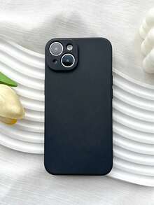 1个黑色极简全包覆TPU防震手机壳，兼容苹果17、16、15、14、13、12、11 Pro Max、Air - 黑色 - 查看 1