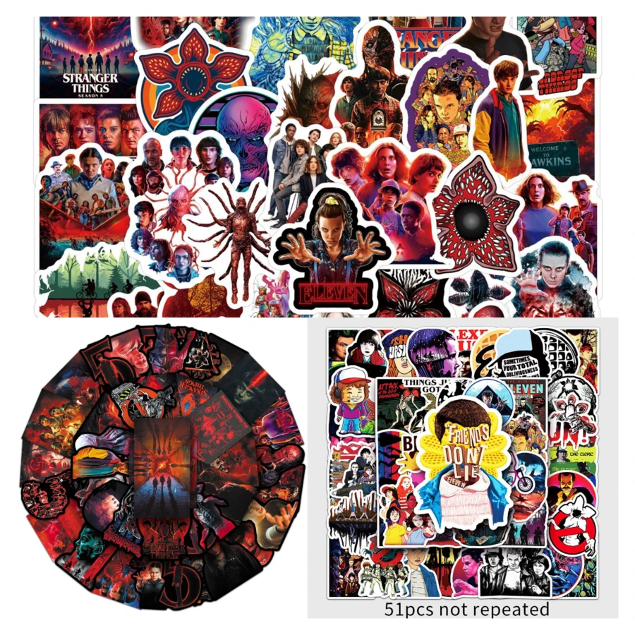 动漫周边超自然贴纸，精美贴纸，高清贴纸图片，收藏贴纸，粉丝周边商品，小礼物，情人节礼物 - 彩色 - 查看 1