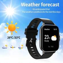 1,83-calowy, w pełni dotykowy ekran, unisexowy smartwatch z następującymi funkcjami: odbieranie połączeń, powiadomienia o wiadomościach, sterowanie muzyką, zdalny aparat, krokomierz, śledzenie kalorii, wiele trybów sportowych, alarm, powiadomienia o połączeniach i wiadomościach, kompatybilny z systemami Android i iOS - Wielokolorowe - Zobacz 3