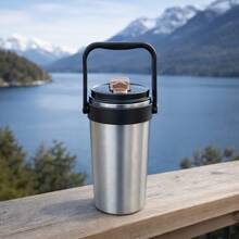 1pc 24oz/27oz/30oz Stainless Steel Insulated Tumbler With Handle And Lid, Large Capacity Handheld Coffee Mug, Keeps Drinks Hot And Cold, Reusable Travel Cup, Perfect Gift For Mother's Day, Birthday, Office And Daily Use - Multicolor - View 18