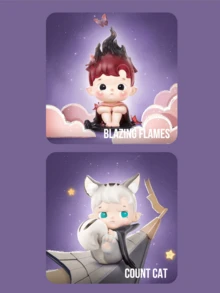HACIPUPU Night Series Blind Box, Dreamy Starry Sky Theme Doll Statue Figure Blind Box, HACIPUPU Fun Shape Figure Collection, HACIPUPU Fan Blind Box Collector, Exquisite Display Cabinet Ornament Collectible, Toy Blind Box, Birthday And Christmas Gift - Multicolor - View 6