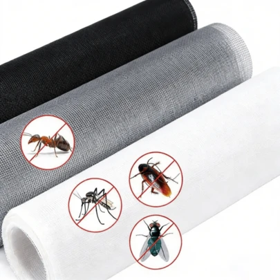 1 قطعة شبكة شاشة نافذة مقاومة للبعوض مناسبة للحدائق والشرفات والغرف النوم، قابلة للتخصيص بحرية لديكور غرفة المعيشة، شبكة حماية من الحشرات