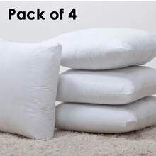 Pack Of 4 Extra Deep Filled Throw Pillow Inserts All Sizes Soft Cushion Pads For Home Decor Scatters Fillers Comfortable Support - White - View 10