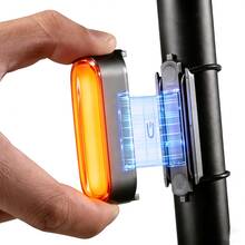 ROCKBROS Smart Bicycle Tail Light, Magnetic, 400mAh Type-C, Fashionable Automotive Design - Multicolor - View 2