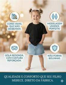 Camiseta Infantil Barata Dinossauro Confortável Algodão - Branco - Visão 3