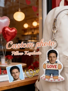 Llavero personalizado con foto, llavero personalizado, hombre musculoso, adecuado para el Día del Padre, el Día de la Madre, Halloween, Navidad, Nochebuena, San Valentín, cumpleaños, aniversario - Multicolor - Ver 18