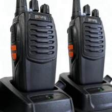 2 Pcs Baofeng Walkie-talkie BF-666S comunicaciones por radio Color Negro - Negro - Ver 6