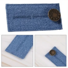 2/4Pcs Pants Extender Buttons, Jeans Waist Extender, Pants Hooks With Long Buttons, Elastic Adjustable Waist Buttons, Belt Extender Buckles, Quilting Supplies - Multicolor - View 4