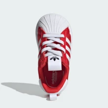 Adidas 男童 ORIGINALS ADIFOM SUPERSTAR 360 经典贝壳头运动鞋，IH1751 - 紅色 - 查看 3