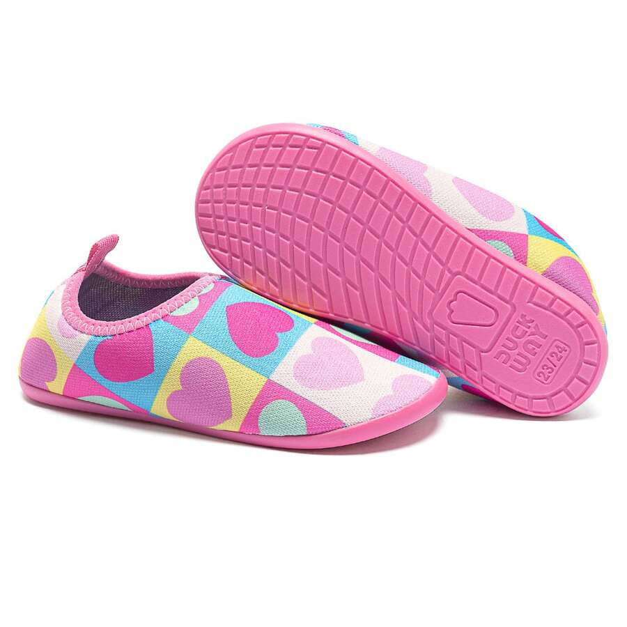 Children's Water Shoes Sizes 17-32, Non-Slip Neoprene, Easy To Put On, Beach, Pool, Park, Water, Sand, Club, Flexible - 紫色 - 查看 1