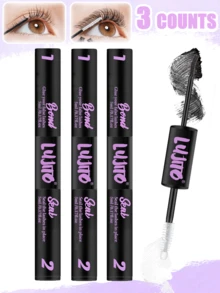 1/3/5支装睫毛簇胶水，防水睫毛胶，10毫升装，二合一家用强力粘合 - 黑色 - 查看 8