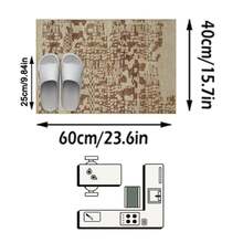 1pc Geometric Color Block Patchwork Area Rug, Moroccan Carpet, Soft Washable Rug For Bathroom, Kitchen, Entryway, Hallway, Bedroom, Living Room, All Season - Multicolor - View 12