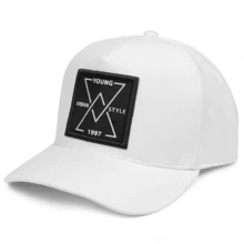 Boné Trucker Modelo Urban Style Aba Curva Com Ajuste Fitão Várias Cores - Branco - Visão 3