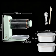 Juego compacto de picador de hielo inalámbrico doméstico, triturador de hielo. - Verde - Ver 7