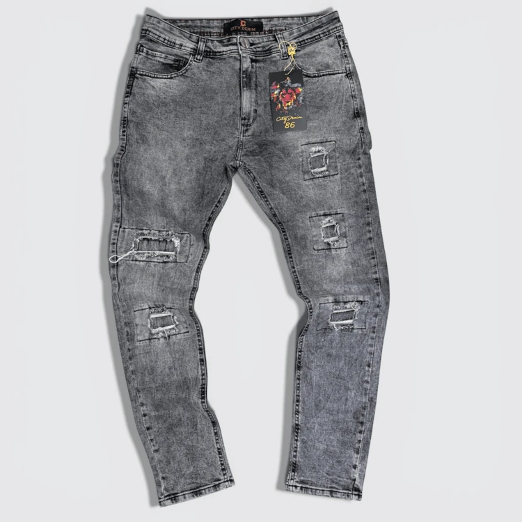 Calça Jeans Masculina Skinny Ajustada Efeito Alongador - JO-008 - Visão 2
