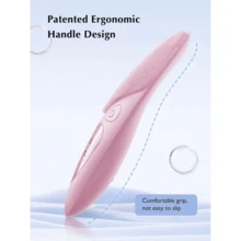 Electric Silicone Facial Cleanser, Waterproof Rechargeable Cleaning Brush, 4 Cleaning Modes, Used For Cleaning, Exfoliating, And Massage (Pink) - 粉色 - 查看 6