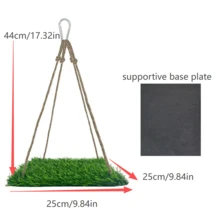 1 Large, Medium, And Small Parrot, Squirrel, And Hamster Pet Grass Hammock Climbing Toy - Multicolor - View 10