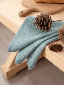 2/6/12pcs Solid Color Thickened Wrinkle-Resistant Cloth Napkins, Suitable For Holidays, Weddings, Parties, Banquets, Home Dining Table Decor - Multicolor - View 9