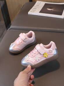 1 Pair High Quality Breathable Non-Slip Toddler Canvas Shoes, Children Sports Shoes - Pink - View 2