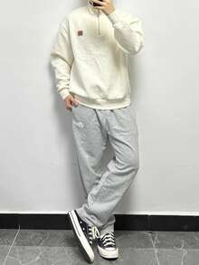 Quần thể thao dài tay Nike Sportswear NSW CLUB PANT OH FT thoáng khí, chất liệu dệt kim, màu xám nhạt dành cho nam. - Xám - Xem 9