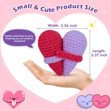 1 Stück handgefertigte gehäkelte Dekorationsfigur für den Schreibtisch, verspieltes Science-Fiction-Design, Geschenk zum Geburtstag, Valentinstag, Muttertag, Vatertag für Kollegen, Familie, Mutter, Vater, Schwestern, beste Freunde, positive Emotionen, inspirierend, Abschluss, Feiertag, Partyfavors, Andenken - Verschiedenfarbig - Übersicht 4