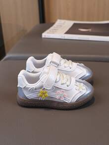 1 Pair High Quality Breathable Non-Slip Toddler Canvas Shoes, Children Sports Shoes - Beige - View 6