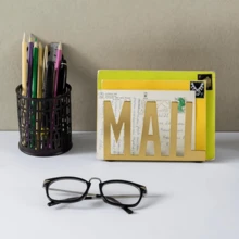 Mail Organizer Metal Mail Sorter Letter Holder Desktop Storage For Home And Office Use - View 7