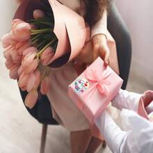 12/24/72Pcs FaCraft Happy Mother's Day Label Stickers, Flowers Mother's Day Gift Label Stickers Mother's Day Label Envelopes Sealed Gift Card Packaging... - TypeA - View 8