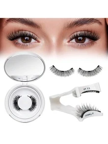 Magnetic False Lashes Clip, Convenient V-Shape Lash Applicator, Ideal For Beginners, Easy To Apply Without Battery - White - View 22