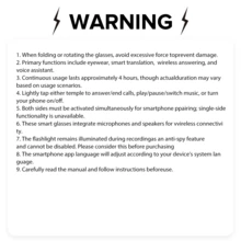 Nya smarta glasögon, 100W kamera, tydlig bildkvalitet utan skakningar, 260mAh batteri med stor kapacitet, med ficklampa som kan användas som ficklampa, kamerans batteritid upp till 100 minuter - Multifärgad - Visa 7