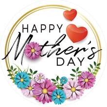 12/24/72Pcs FaCraft Happy Mother's Day Label Stickers, Flowers Mother's Day Gift Label Stickers Mother's Day Label Envelopes Sealed Gift Card Packaging... - TypeA - View 2