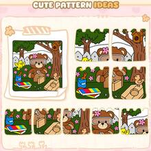 1本40页190克温馨女孩成人涂色书 - 甜心女孩+浪漫爱心插图，舒缓压力涂色书，婚礼季、母亲节完美礼物 - 溫馨女孩的季節 - 查看 9