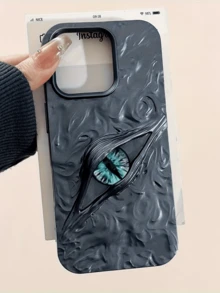 Halloween 3D Eye Matte Creative Personalized Full Coverage Soft Phone Case Compatible With Iphone 17/17 Pro/17 Pro Max/17 Plus/16/16 Pro/16 Pro Max/16 Plus/15/15 Pro/15 Pro Max/15 Plus/14/14 Pro/14 Pro Max/14 Plus/13/13 Pro/13 Pro Max/12/12 Pro/12 Pro Max/11/11 Pro Max - Black - View 4