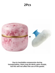 1 Set 80g Loose Powder Container With Powder Puff (Powder Not Included), Puff And Powder Case Suitable For Bathing And Travel, Perfect Gift For Christmas, Holidays, Halloween, Valentine's Day, Eid, Listed In Holiday Gift Guide, Mother's Day Gift - Multicolor - View 14