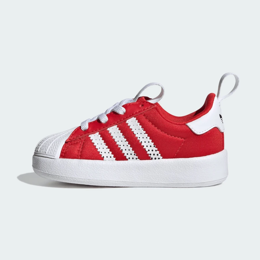 Adidas 男童 ORIGINALS ADIFOM SUPERSTAR 360 经典贝壳头运动鞋，IH1751 - 紅色 - 查看 1