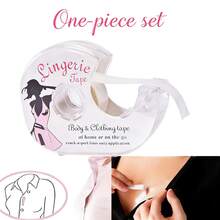 1 Piece Set Double Sided Body Tape Self-Adhesive Bra Clothes Dress Shirt Secret Sticker Clear Lingerie Tape Anti-Naked Invisible Chest Patch For Women Body Skin - Trắng - Xem 11
