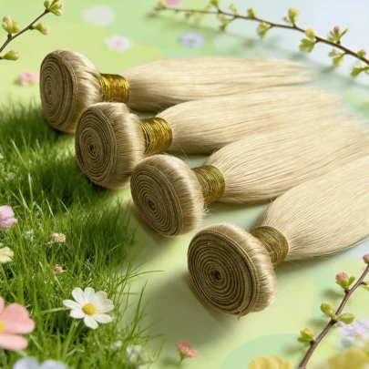 BINF 350# Orange Ginger Color 10A Grade Straight Human Hair Bundles 10-30 Inches 100% Real Virgin Human Hair Weaving For Women, Natural Black Straight Hair Bundles, Chocolate Brown #4 Straight Human Hair Bundles, Golden Blonde #613 Straight Human Hair Bundles, Brazilian Virgin Human Hair Weaving Extensions For Women And Girls