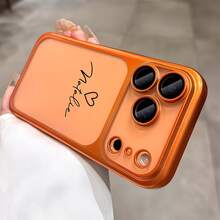 Personalized Custom Initial Name Phone Case Compatible With IPhone 17 16 15 14 13 12 Pro Max Luxury Plating Hard Plastic Transparent Matte Camera Protection Cover 17 Pro Max Gifts For Christmas Days - Multicolor - View 9