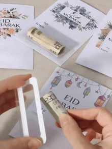 5件套开斋节儿童现金夹套装 - 精美纪念品，非常适合分发开斋节和宰牲节现金礼物，伊斯兰节日儿童红包，开斋节礼物钱包 - 彩色 - 查看 2