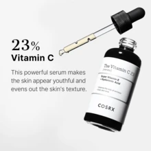 COSRX Pure Vitamin C 23% Serum (0.7oz) – Visible Radiance & Fine Line Smoothing: Hydrating With Vitamin E + Hyaluronic Acid | Fragrance-Free Korean Skincare For Dull/Uneven Skin - Hyaluronic Acid - 查看 5