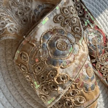 Lace Trim, Golden Lines, Shiny Ribbons, Sequin Embroidery. Suitable For DIY Clothing, Bags And Accessories. Suitable For DIY Handicraft Making And Holiday Decoration Sewing With Lace. - Multicolor - View 8