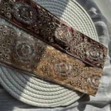 Lace Trim, Golden Lines, Shiny Ribbons, Sequin Embroidery. Suitable For DIY Clothing, Bags And Accessories. Suitable For DIY Handicraft Making And Holiday Decoration Sewing With Lace. - Multicolor - View 7